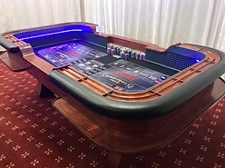 Lighted Craps Casino Table